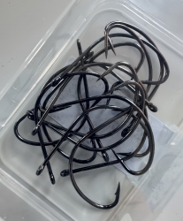Black King Wide Gap Hook, Lure Fishing Hook, Specialized Saltwater Fishing Hook, High Anti-Rust Coating.